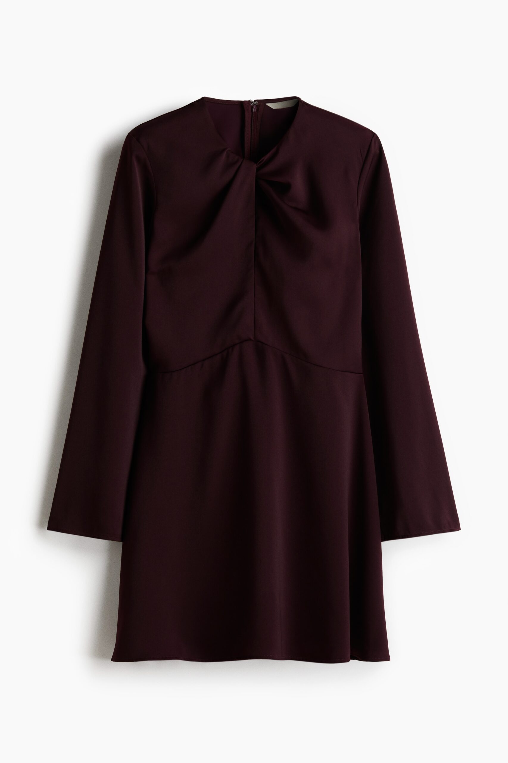 H & M - Jurk met gedraaid detail - Bordeauxrood H & M - Jurk met gedraaid detail - Bordeauxrood