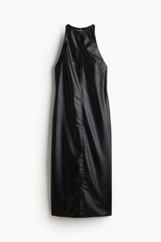 H & M - Low-back halterjurk - Zwart