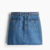 H & M - Denim rok met gevlochten bies - Denimblauw