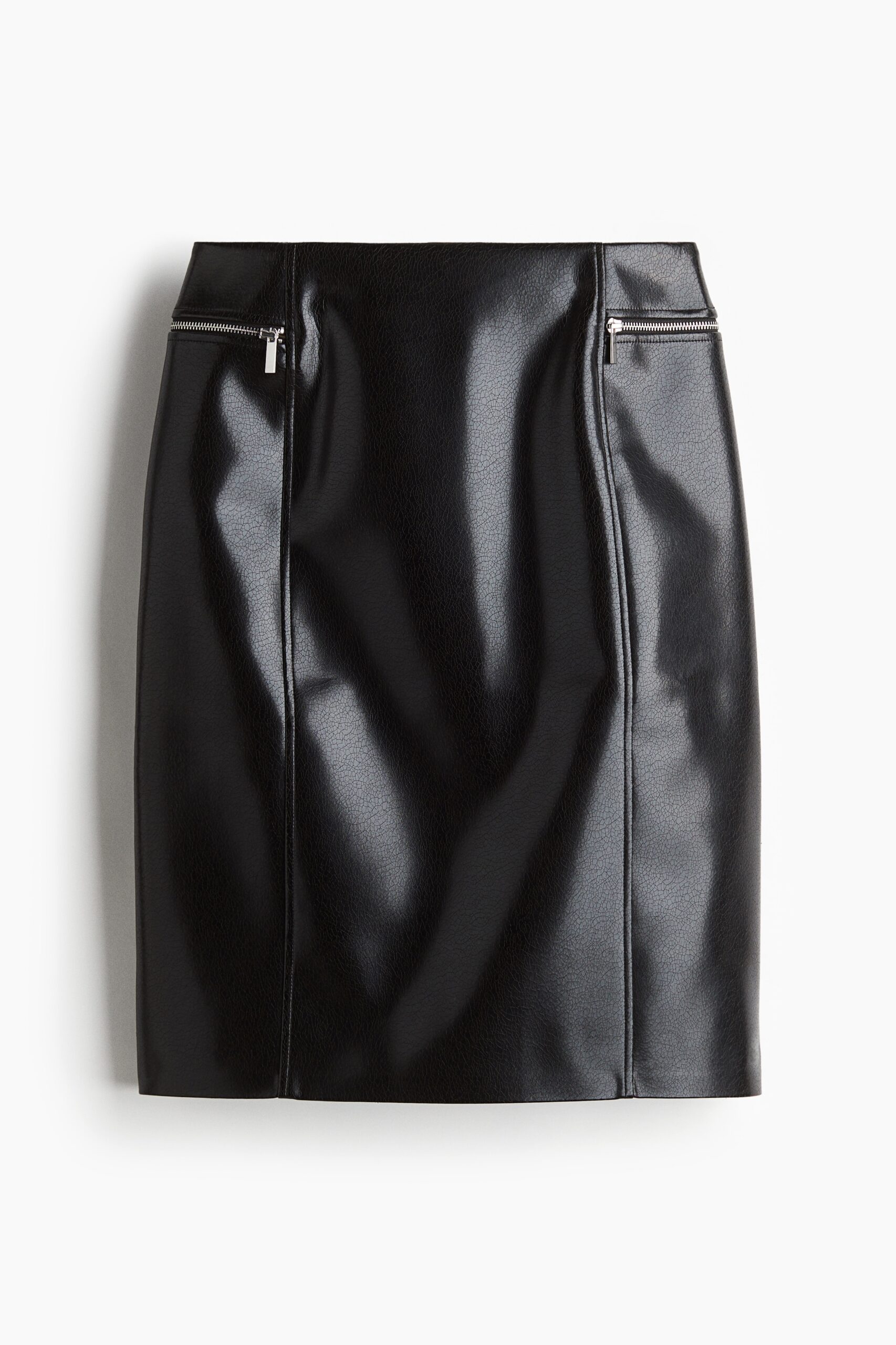 H & M - Kokerrok met coating - Zwart H & M - Kokerrok met coating - Zwart