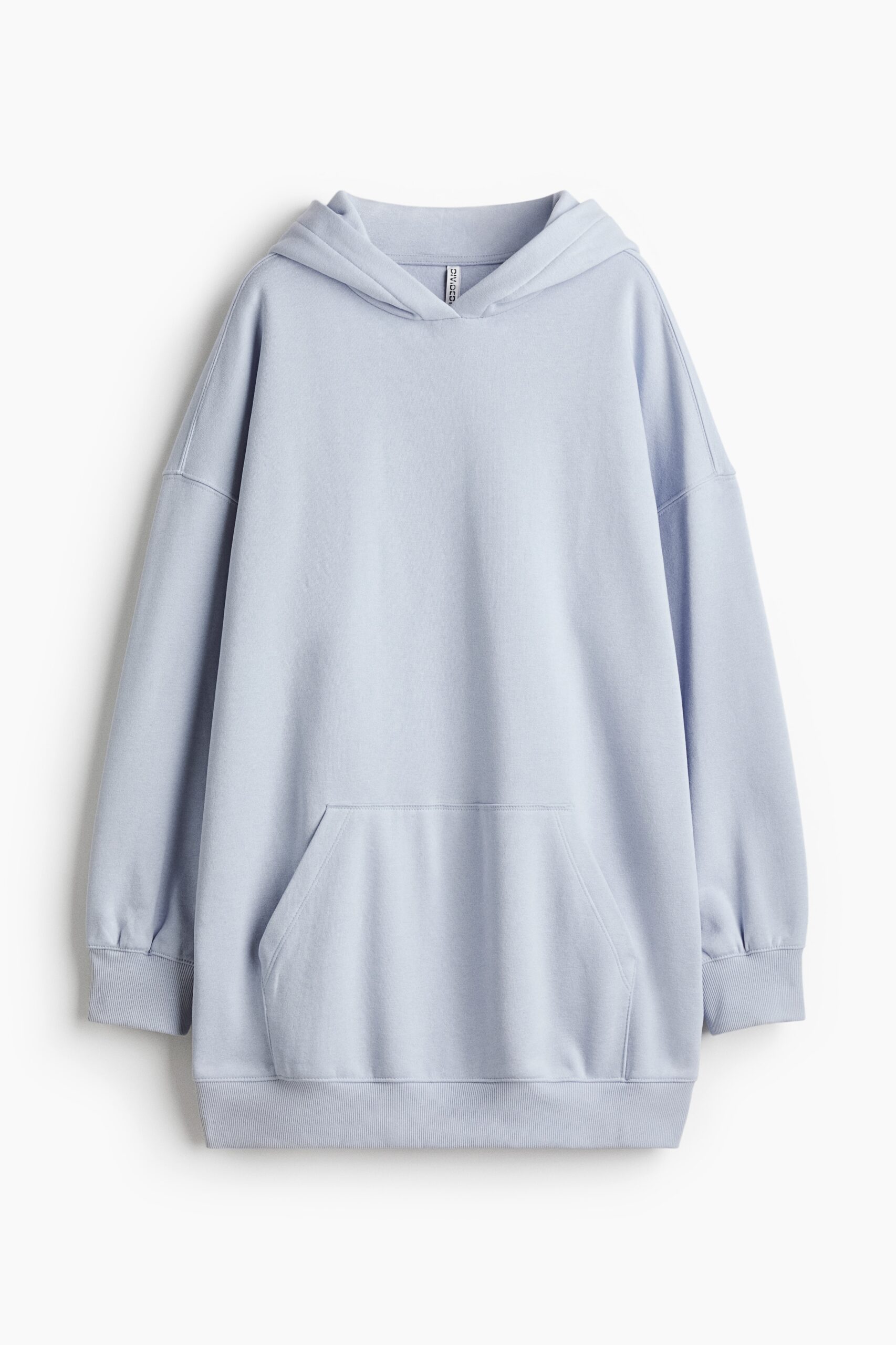 H & M - Oversized jurk met capuchon - Lichtblauw H & M - Oversized jurk met capuchon - Lichtblauw
