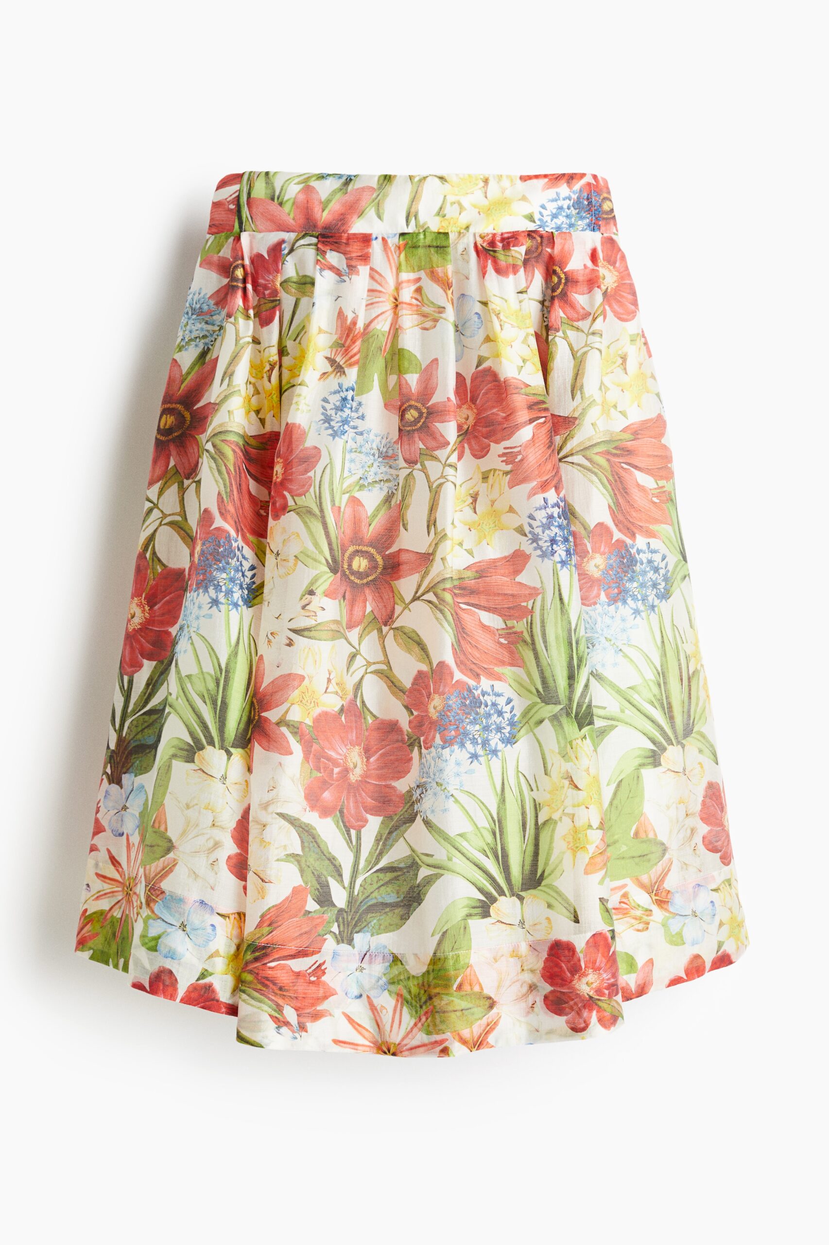 H & M - Mini-bandeaujurk - Wit/Bloemen H & M - Mini-bandeaujurk - Wit/Bloemen