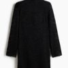 H & M - Kanten jurk met turtleneck - Zwart