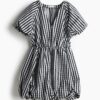 H & M - Bubble-hemjurk - Zwart/Gingham-Ruit