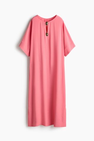 H & M - Lange kaftanjurk - Roze