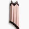 H & M - Strappy jurk met kant - Lichtroze