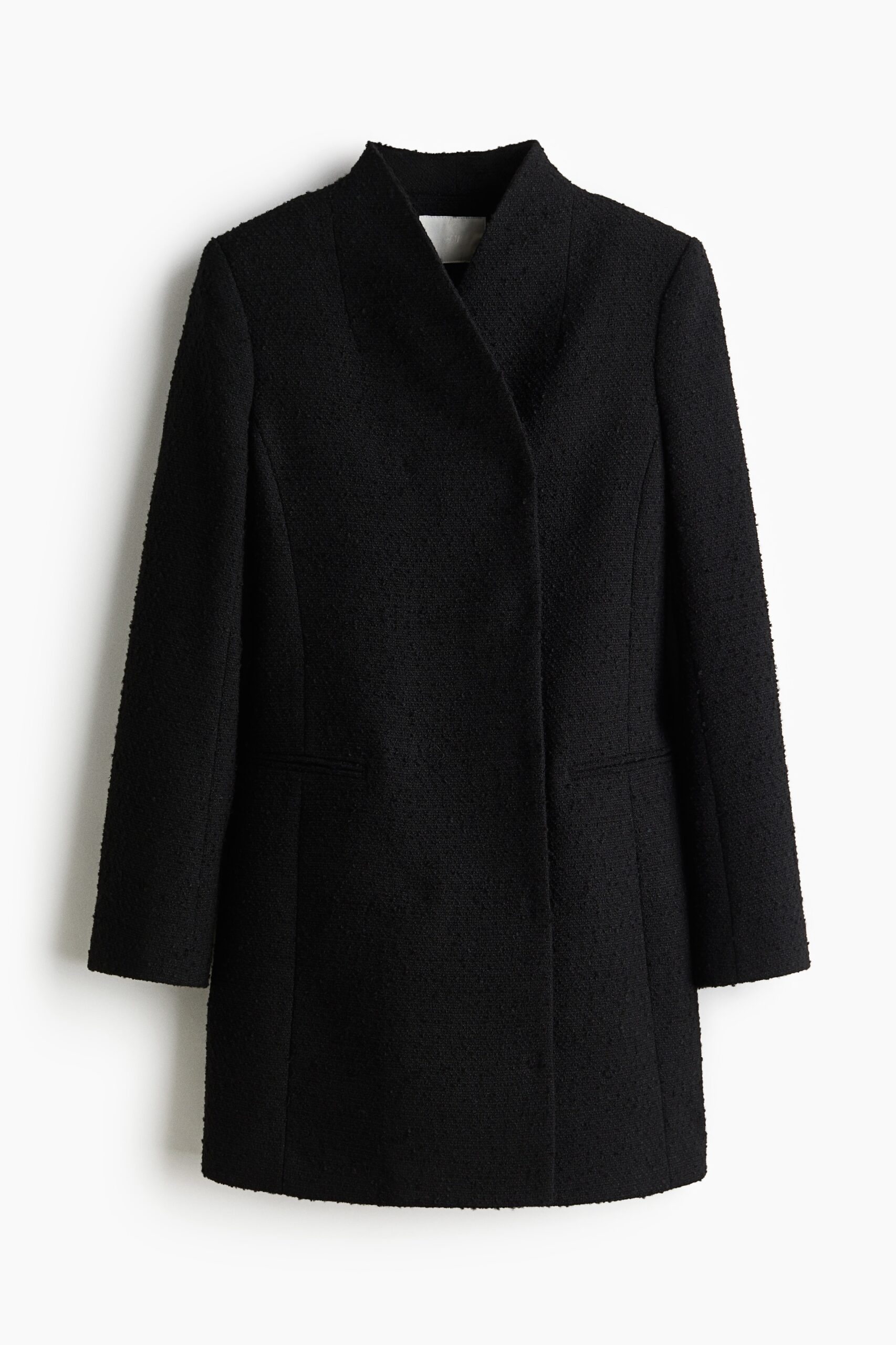 H & M - Bouclé blazerjurk - Zwart