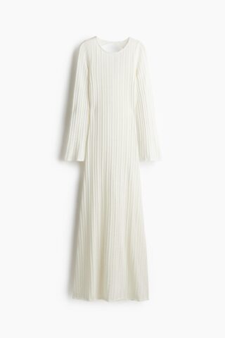 H & M - Ajourgebreide open-backjurk - Wit