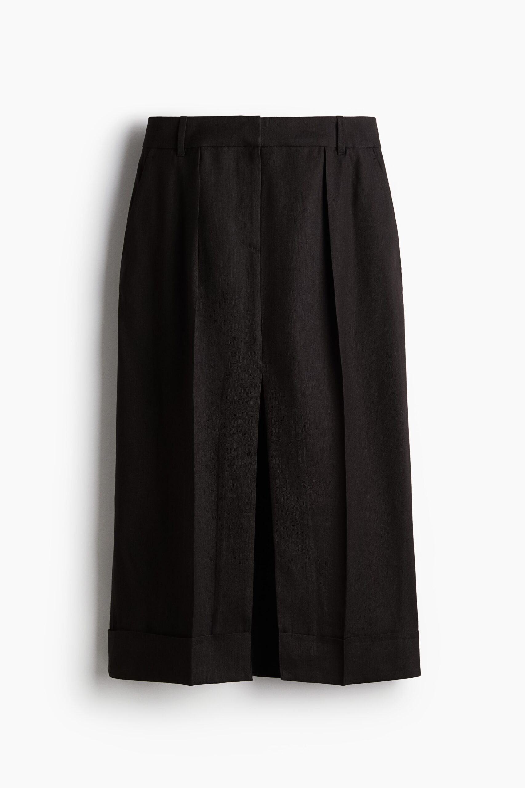 H & M - Rok van linnenmix - Donkerbruin H & M - Rok van linnenmix - Donkerbruin