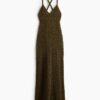 H & M - Maxi-jurk met gehaakte look - Donker Kakigroen