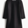 H & M - Mini-jurk met decoraties - Zwart