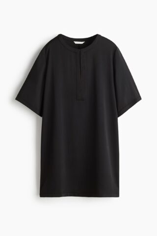 H & M - Twill shift-jurk - Zwart