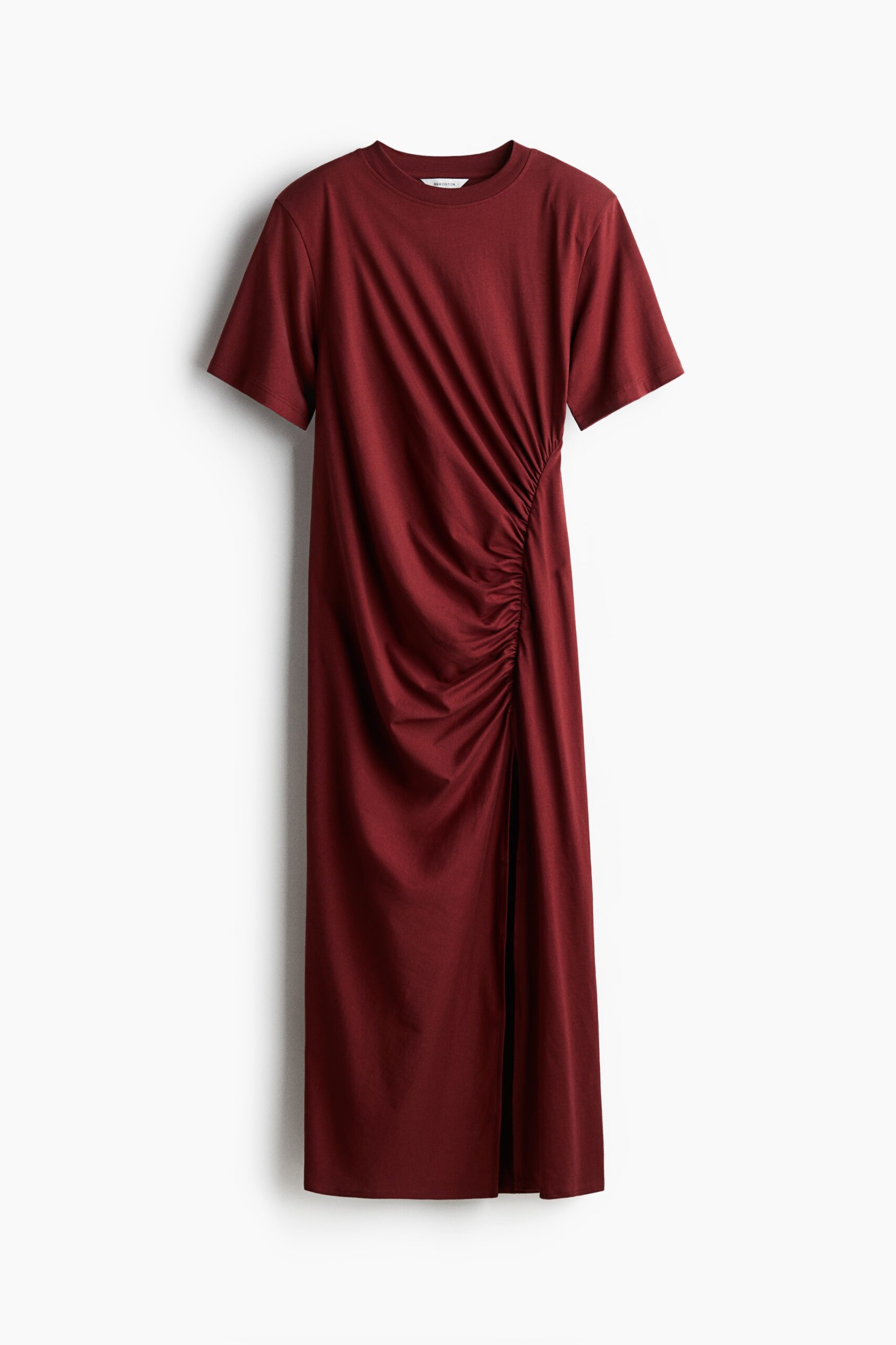 H & M - T-shirtjurk met schoudervullingen - Donkerrood