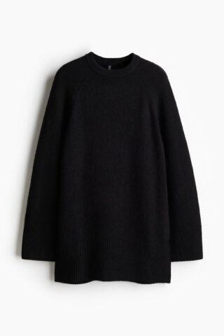 H & M - Gebreide jurk - Zwart
