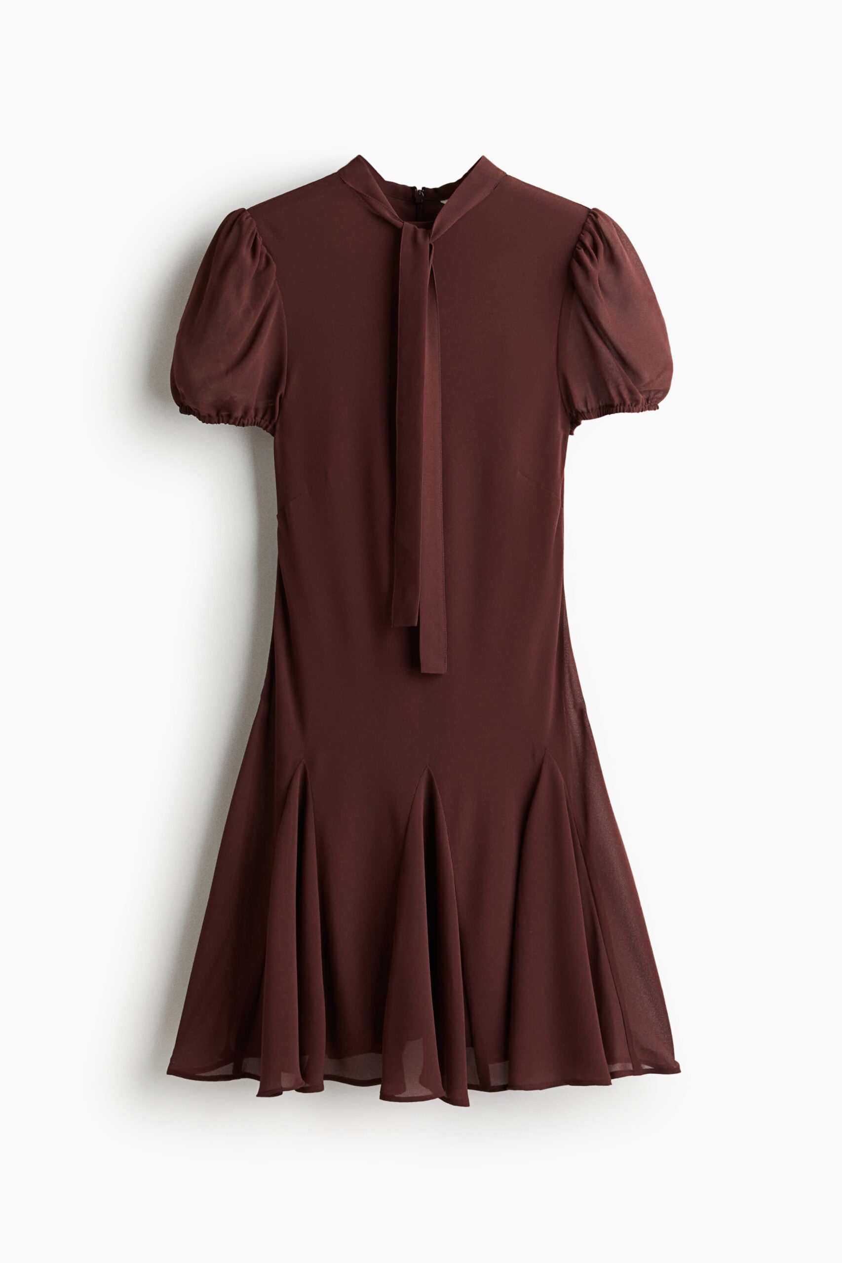 H & M - Jurk met strikbanden - Bordeauxrood H & M - Jurk met strikbanden - Bordeauxrood