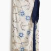 H & M - Overslagrok van lyocell - Roomwit/Ankers