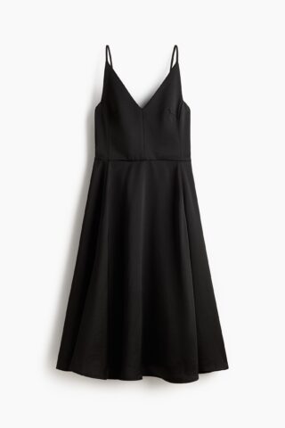 H & M - Strappy jurk met V-hals - Zwart