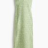 H & M - Bandeaujurk van structuurtricot - Lichtgroen