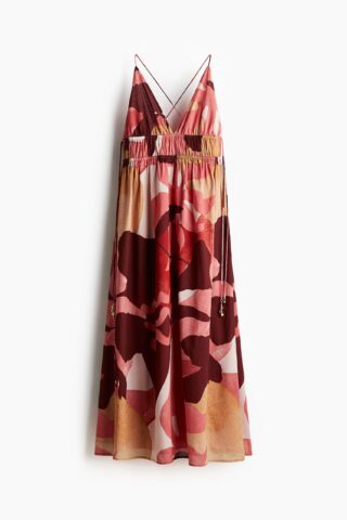 H & M - Maxi-jurk - Roze/Dessin