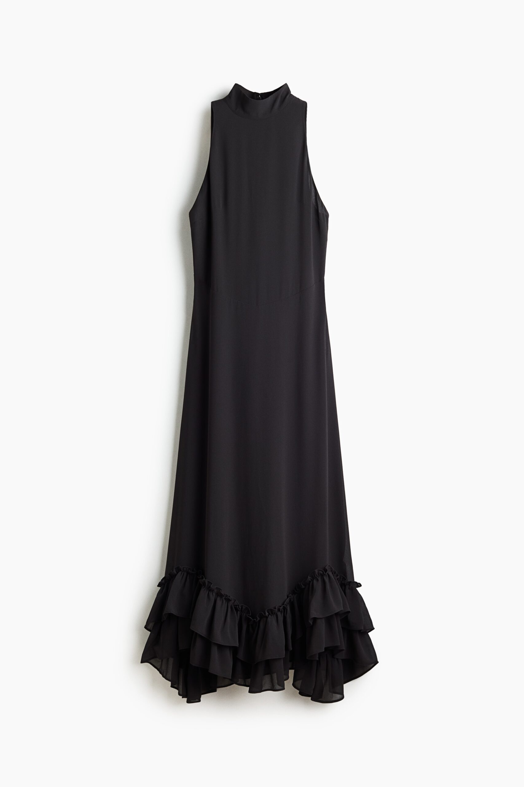 H & M - Maxi-jurk met volants - Zwart H & M - Maxi-jurk met volants - Zwart