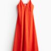 H & M - Strappy jurk - Helderoranje
