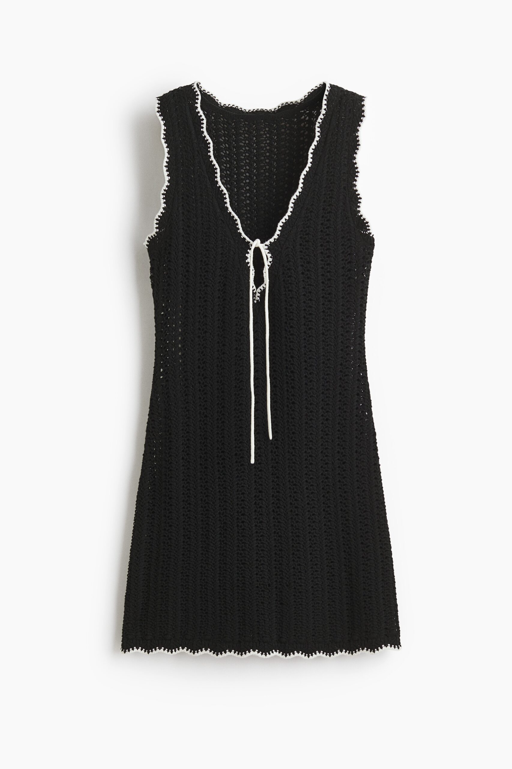 H & M - Ajourgebreide strandjurk - Zwart H & M - Ajourgebreide strandjurk - Zwart