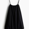 H & M - Strappy bubble-hemjurk - Zwart
