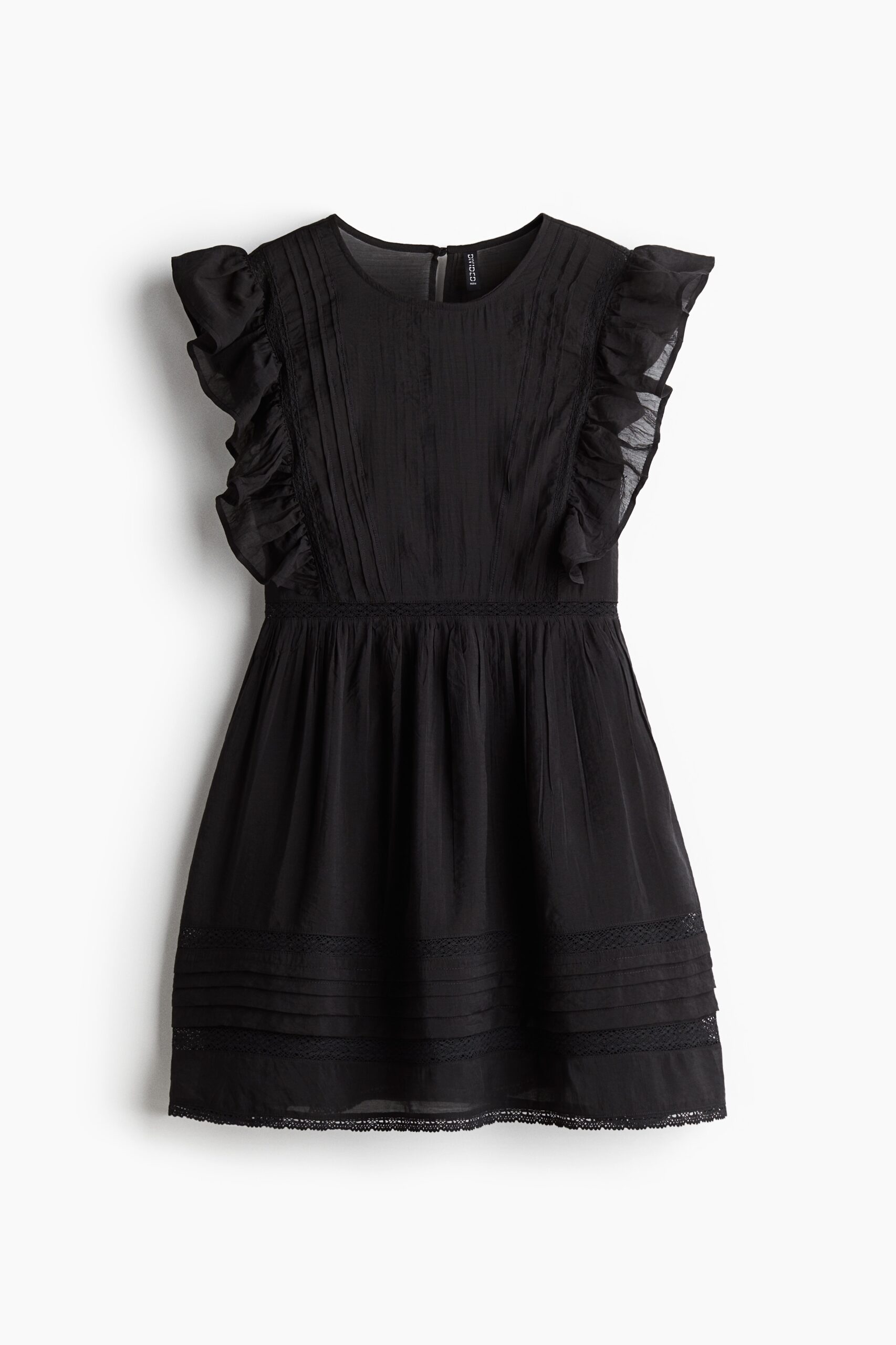 H & M - Pintucked dress - Zwart H & M - Pintucked dress - Zwart