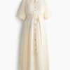 H & M - MAMA Before & After Overhemdjurk - Lichtbeige