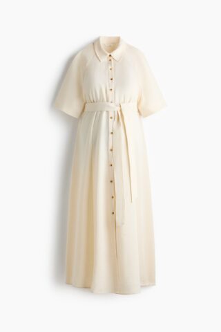 H & M - MAMA Before & After Overhemdjurk - Lichtbeige