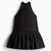H & M - Jurk met opbollende rok - Zwart