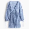 H & M - Plisséjurk - Blauw/Bloemen