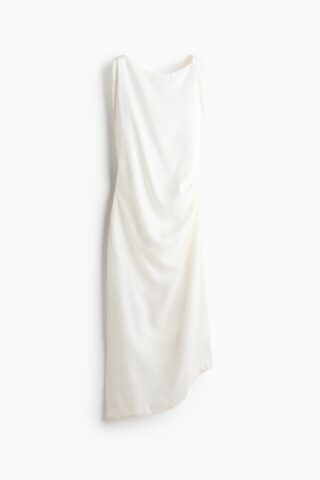 H & M - Twill jurk met gedraaid detail - Wit