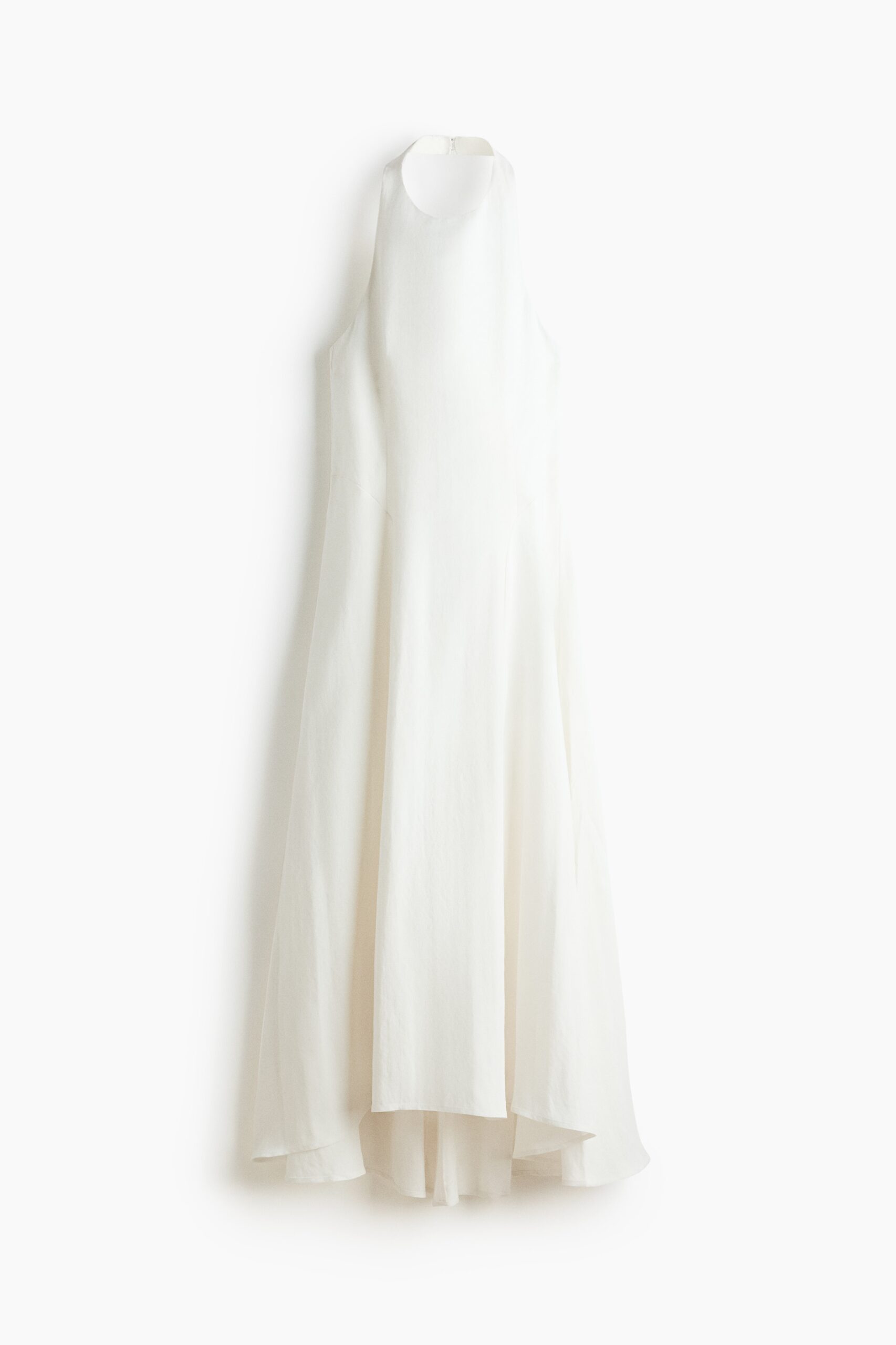 H & M - Halterjurk met uitlopende rok - Wit