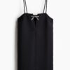 H & M - Strappy jurk met strik - Zwart