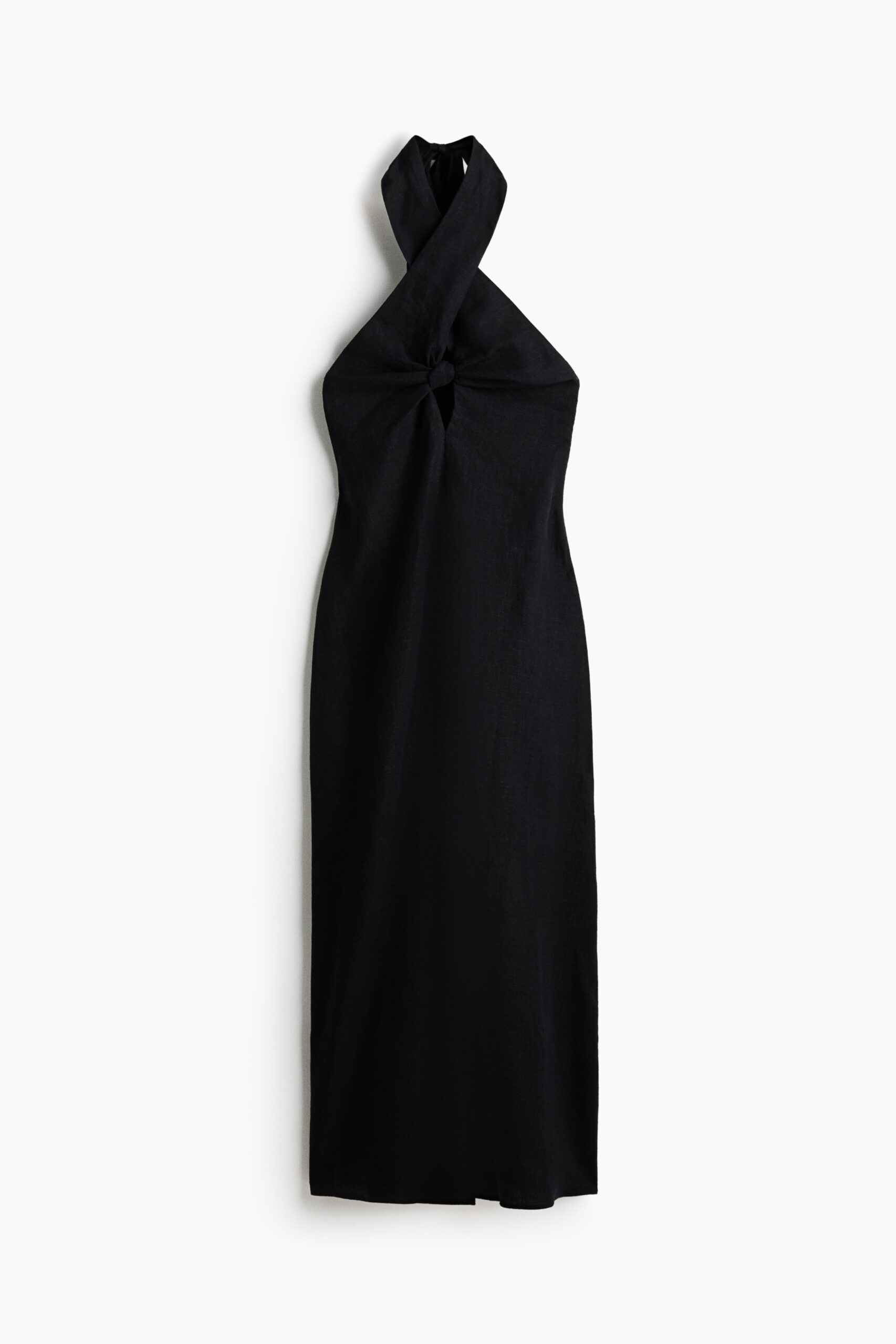 H & M - Linnen halterjurk - Zwart H & M - Linnen halterjurk - Zwart