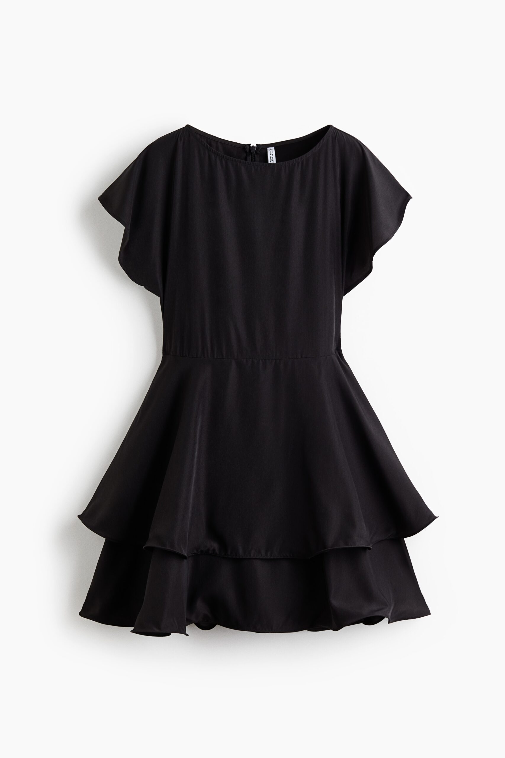 H & M - Strokenjurk met boothals - Donkergrijs