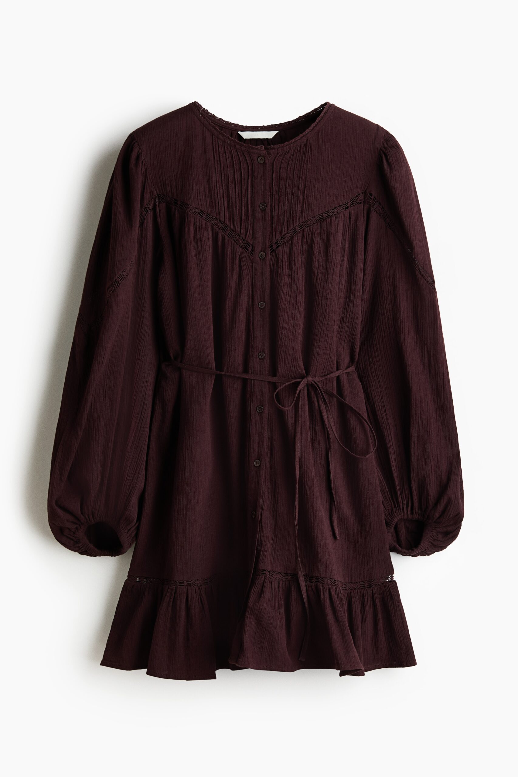 H & M - Katoenen tuniekjurk - Donkerbruin H & M - Katoenen tuniekjurk - Donkerbruin