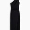 H & M - Tricot one-shoulderjurk - Zwart