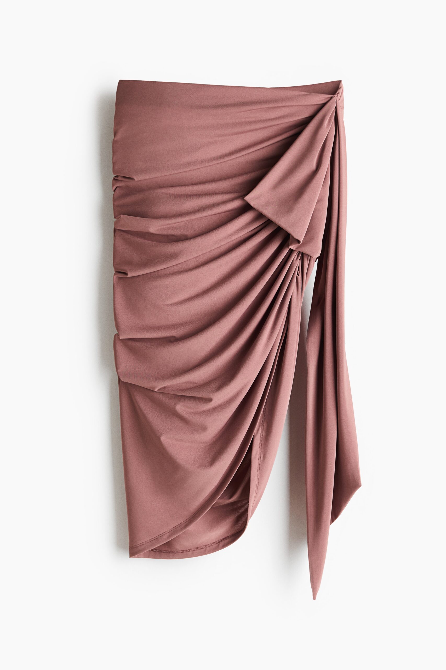 H & M - Gedrapeerde rok met strikdetail - Dusty Roze H & M - Gedrapeerde rok met strikdetail - Dusty Roze
