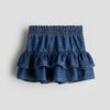 H & M - Denim volantrok - Denimblauw