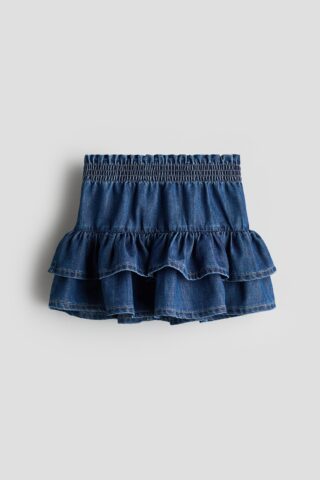 H & M - Denim volantrok - Denimblauw