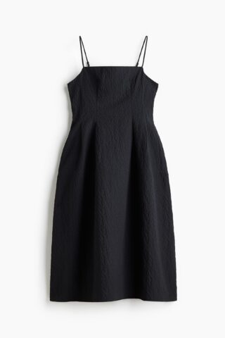 H & M - Jacquardgeweven jurk - Zwart