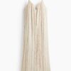 H & M - Strappy crinklejurk - Roomwit