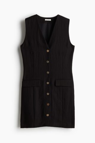H & M - Doorknoopjurk - Zwart