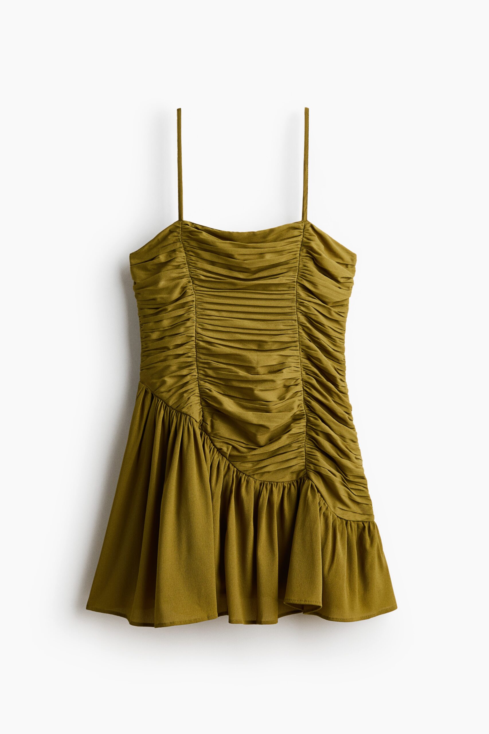 H & M - Jurk met rimpeleffect - Olijfgroen H & M - Jurk met rimpeleffect - Olijfgroen