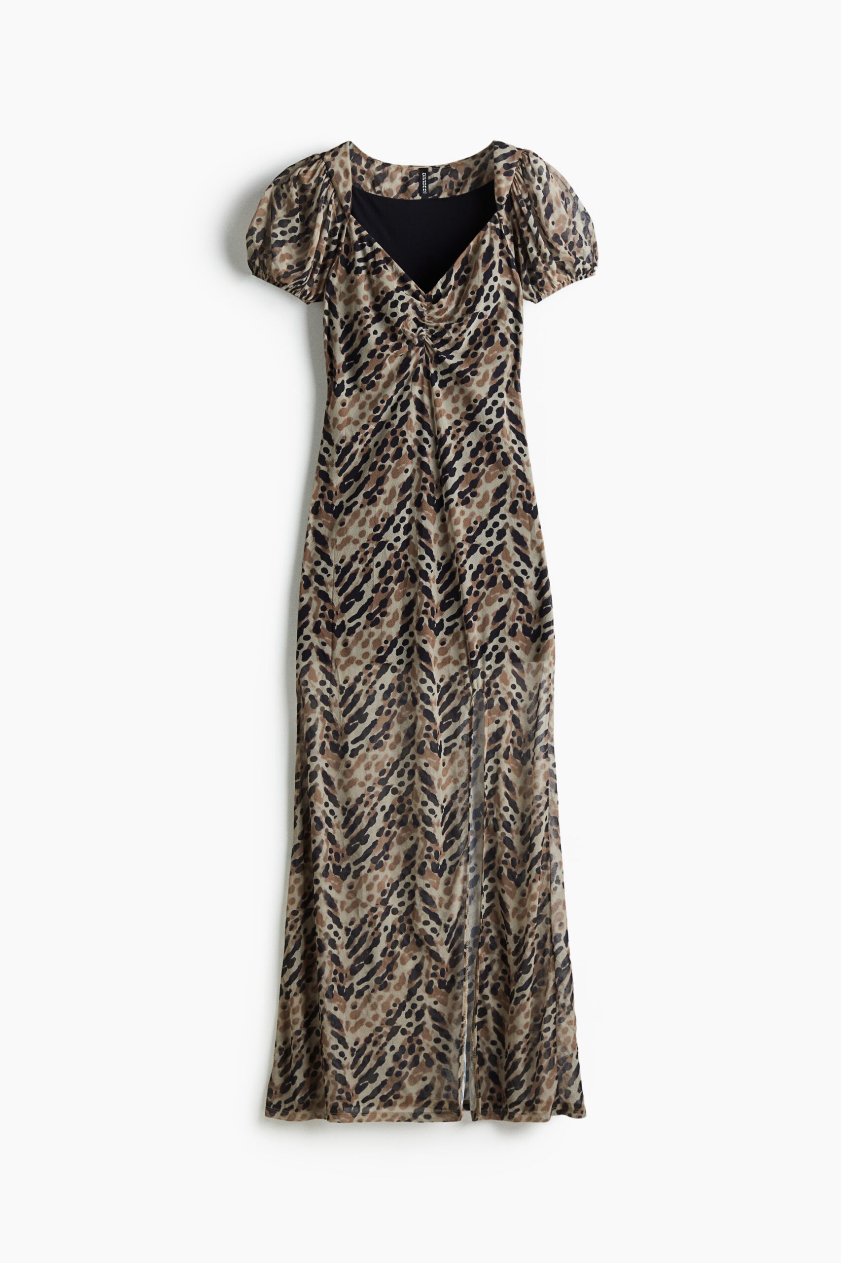 H & M - Jurk van gedessineerde mesh - Beige/Dessin H & M - Jurk van gedessineerde mesh - Beige/Dessin