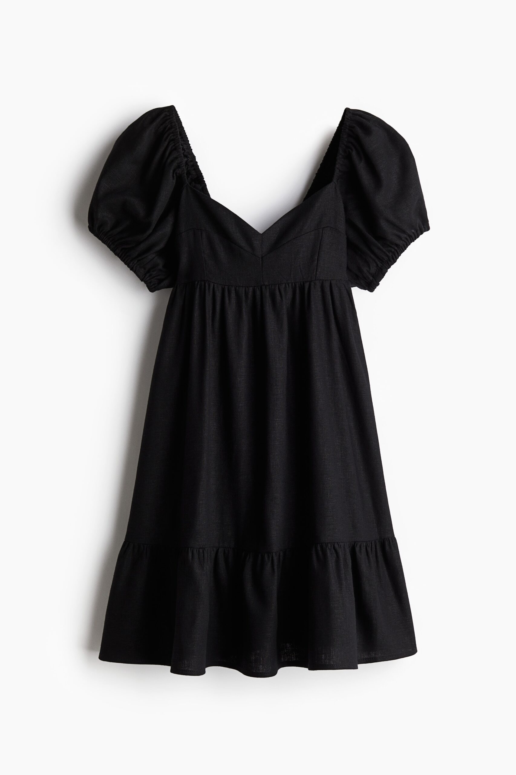 H & M - Jurk met pofmouwen - Zwart H & M - Jurk met pofmouwen - Zwart