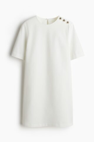 H & M - A-linejurk - Wit