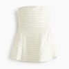 H & M - Frill-trimmed bandeau dress - Wit